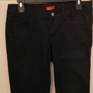 Dickie’s brand black pants. Size 7 cotton/spandex